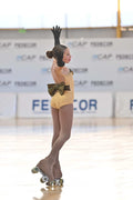 Body Dorado con Negro Lady Gaga Competencia Talla 12