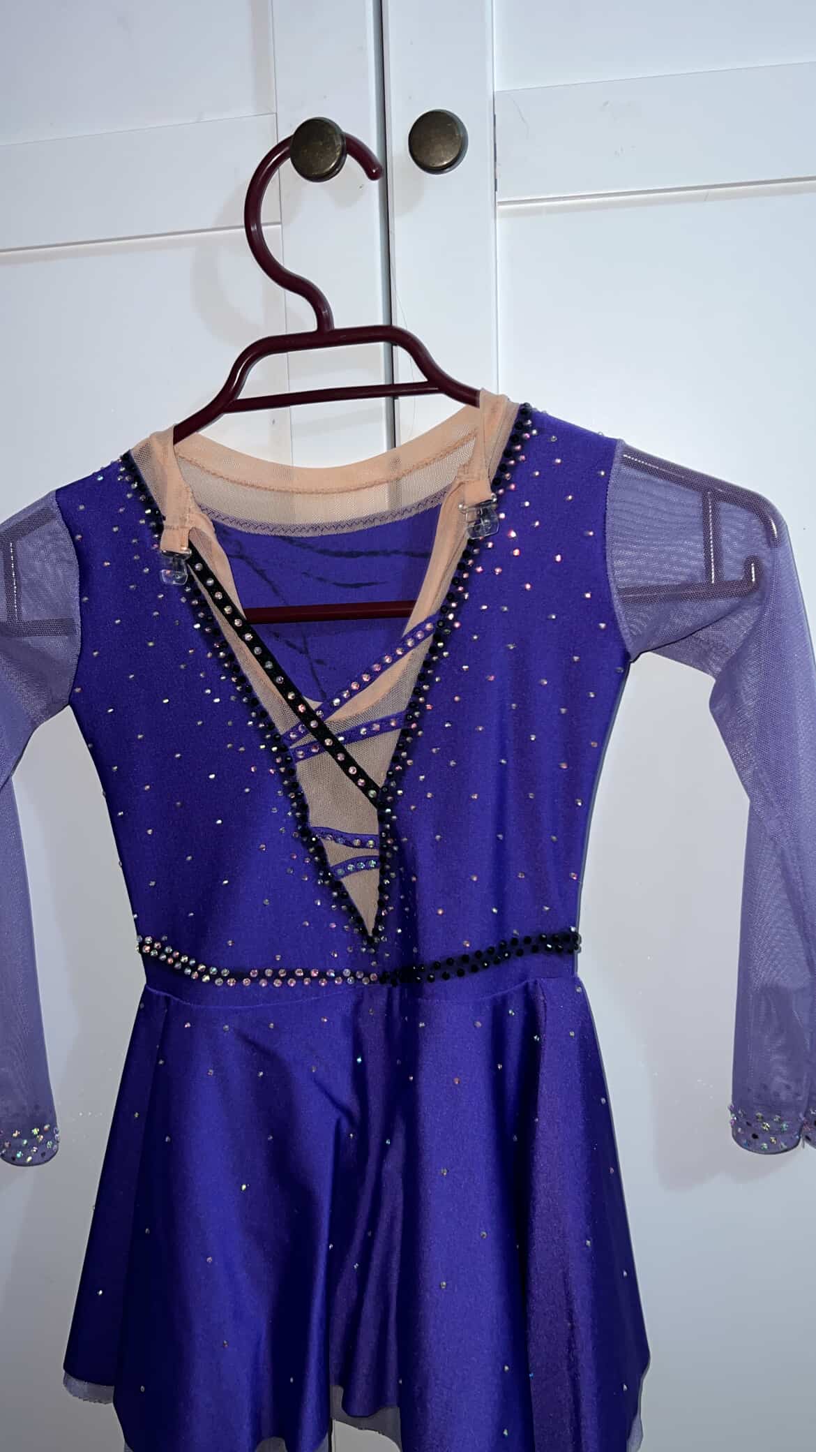 Malla Morada con Negro Talla 8