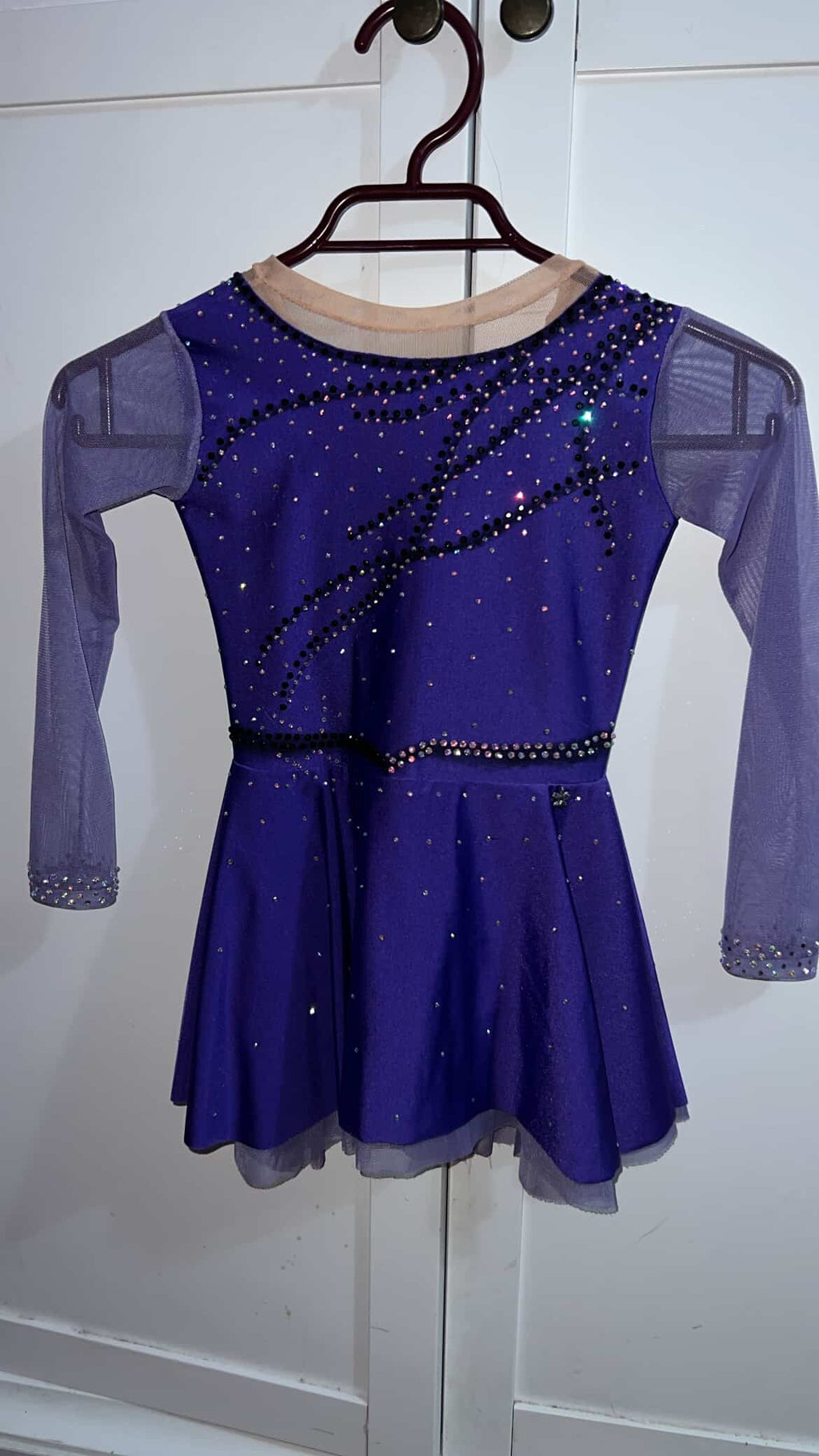 Malla Morada con Negro Talla 8