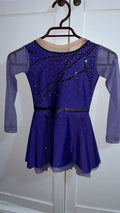 Malla Morada con Negro Talla 8