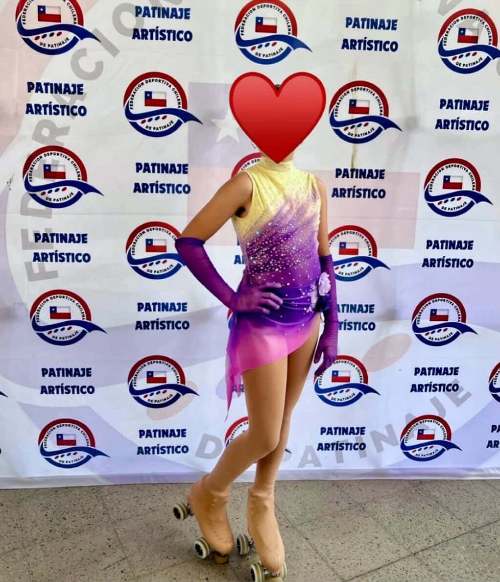 Malla Competencia Blanco con Morada Talla 10-12