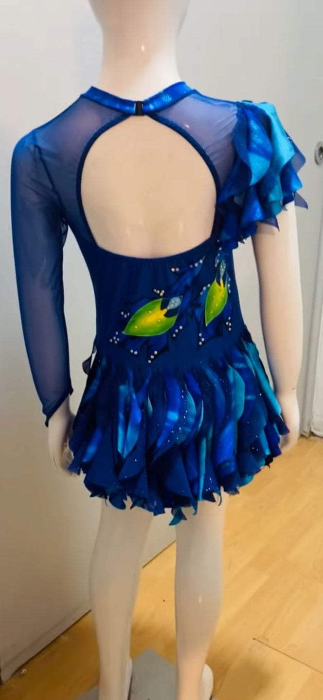Malla Azul Tropical Competencia Talla 8-10