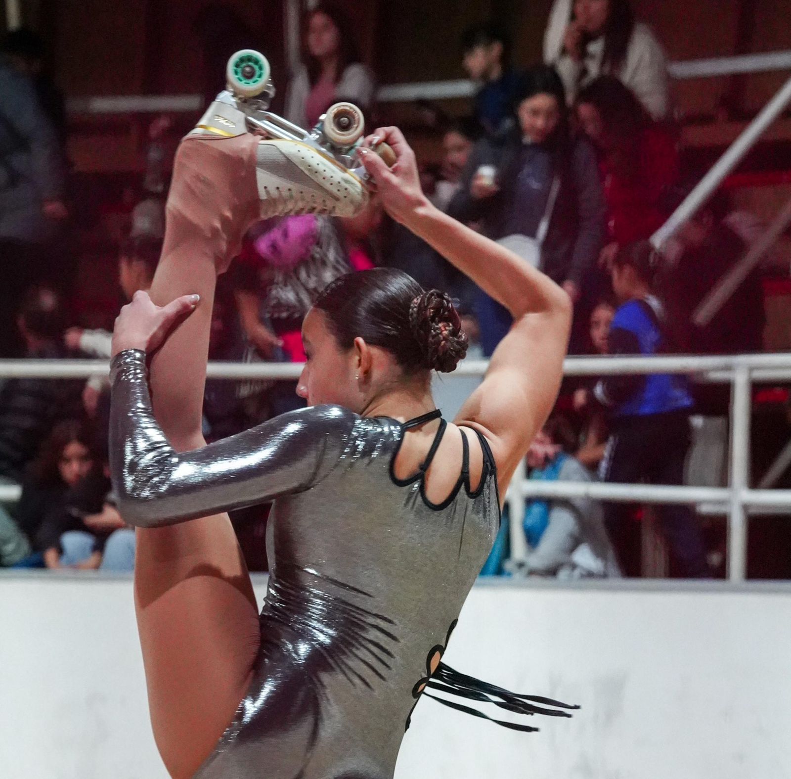 Body Negro Metalizado Competencia Talla XS-S