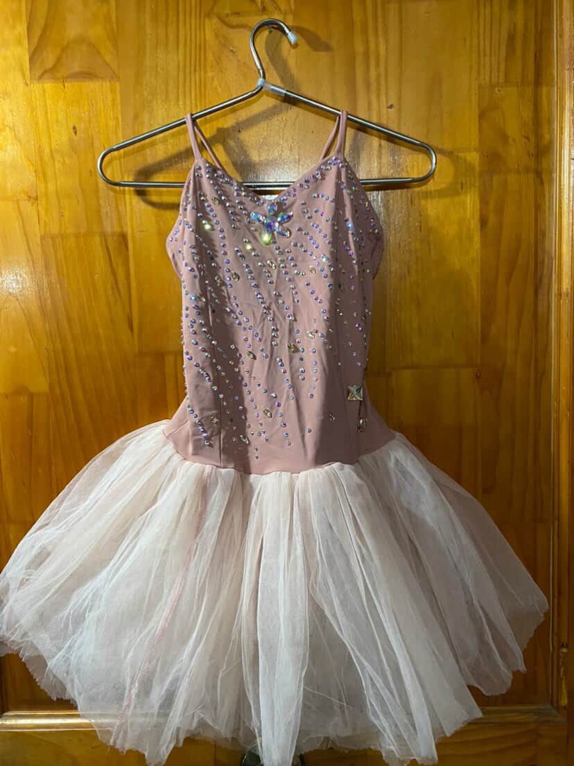 Malla Tutu Rosada Pastel Vals Talla XS