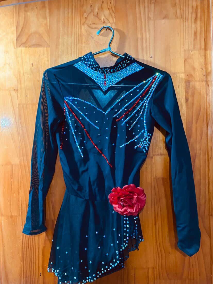 Malla Azul con Rojo Flamenco Talla XS